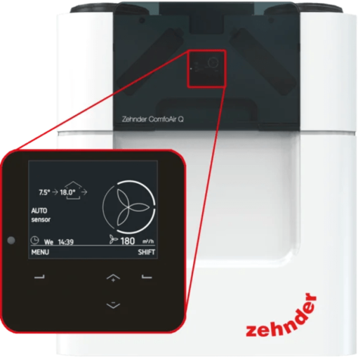 PLOKŠTELINIS ENTALPINIS REKUPERATORIUS ZEHNDER COMFOAIR Q 350 ERV TR - Image 2